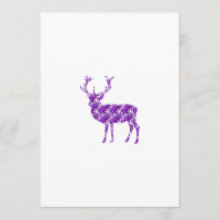 Lila Damask Deer Stag