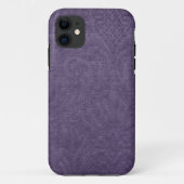 Lila Damask-Fabric Case-Mate iPhone Hülle (Rückseite)