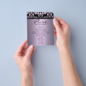 Lila-Damask-Flugblatt Flyer (Gruppe)