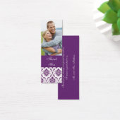 Lila Damask Foto Wedding Danke Ihnen für Tag (Schreibtisch)