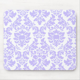 Lila Damask Mousepad