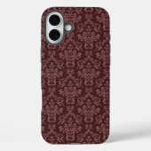 Lila Damask-Muster Case-Mate iPhone Hülle (Rückseite)