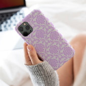 Lila Damask-Muster Case-Mate iPhone Hülle