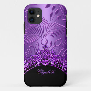 Lila Damask Muster iPhone 5 Elegant Klasse Case-Mate iPhone Hülle