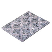 Lila Damask Notizblock (Linke Seite)
