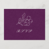 Lila Damaske Blätter Strecke Ascona-Locarno Postkarte (Vorderseite)