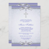 Lila Damaskus-Kreuzung Einladung (Vorne/Hinten)