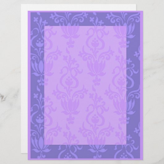 Lila Damast (Vorne/Hinten)