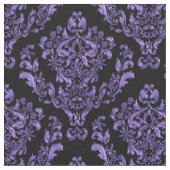 Lila Damast auf schwarzem oder *Any Stoff (Nahaufnahme)