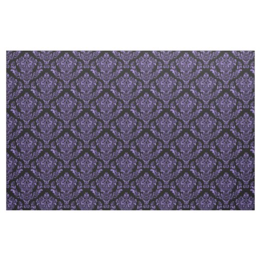 Lila Damast auf schwarzem oder *Any Stoff (Fat Quarter (45,7 x 55,9 cm))