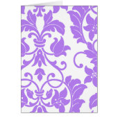 Lila Damast auf Weiß (Vorne)