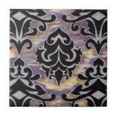 Lila Damast Fliese (Vorderseite)