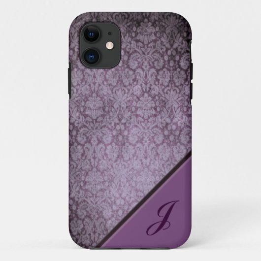 Lila Damast iPhone 5 Kasten Case-Mate iPhone Hülle (Rückseite)