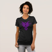 Lila Dame Dragon T-Shirt (Vorne ganz)