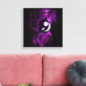 Lila Dämon Leinwanddruck (Insitu (Wohnzimmer))