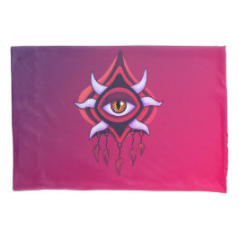 Lila Dämonenauge - Kunst des gotischen Okkultismus Kissenbezug