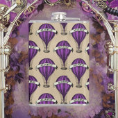 Lila Dampfluftschiffe Flachmann