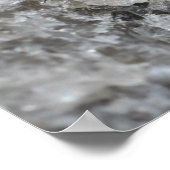 Lila Damselfly auf Quarzfelsinsekt Poster (Ecke)