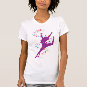 Lila Dancer mit Stars T - Shirt