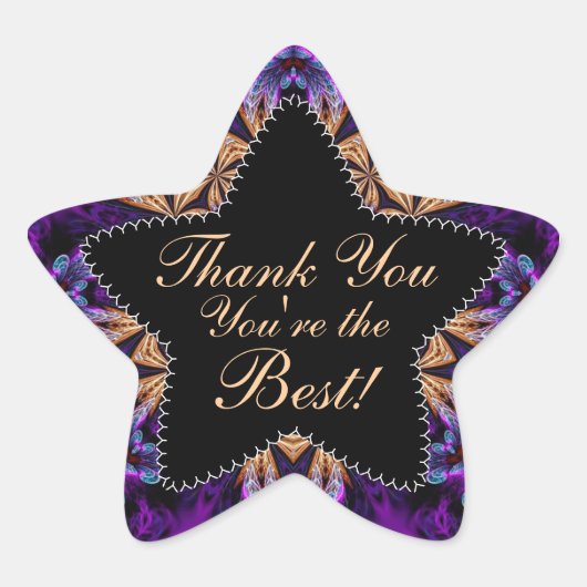 Lila Dank | Du bist der beste Star Sticker (Vorderseite)