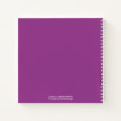 Lila Danke, Pastor 1. Lady Notebook Notizblock (Rückseite)