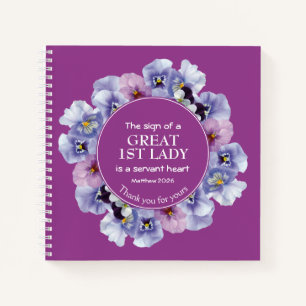 Lila Danke, Pastor 1. Lady Notebook Notizblock