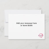 Lila Dankeschön-Karte Dankeskarte (Rückseite)