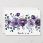 Lila Dankeskarte (Vorderseite)