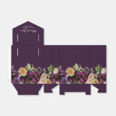 Lila Dark Moody Elegant Floral Wedding Vielen Dank Geschenkschachtel (Ungefaltet)