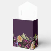 Lila Dark Moody Elegant Floral Wedding Vielen Dank Geschenkschachtel (Geöffnet)