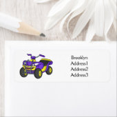 Lila Darstellung des Cartoon von Quad (Insitu)