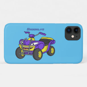 Lila Darstellung des Cartoon von Quad Case-Mate iPhone Hülle