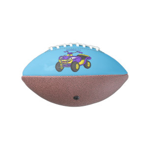 Lila Darstellung des Cartoon von Quad Football