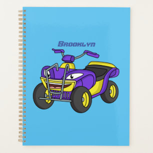 Lila Darstellung des Cartoon von Quad Planer