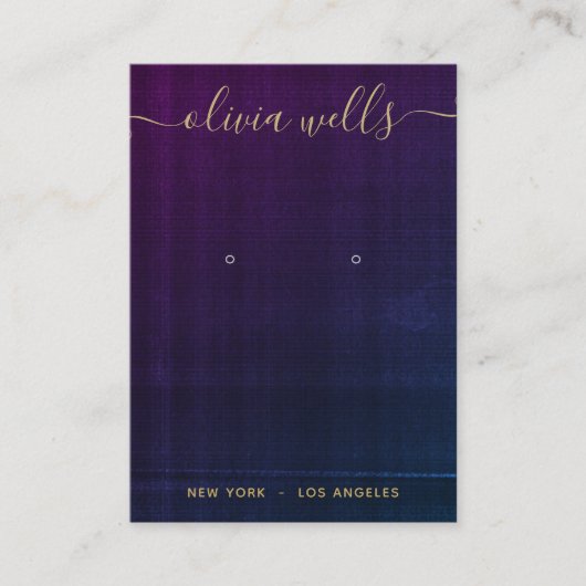 Lila Darstellung von Textskripten für Navy Visitenkarte (Vorderseite)