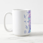 Lila Datum Kaffeetasse (Links)