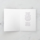 Lila Daughter Wedding Glückwunschkarte Karte (Innenseite)