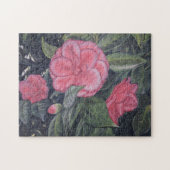 Lila Dawn Camellia Puzzle 11 Zoll x 14 Zoll (Horizontal)
