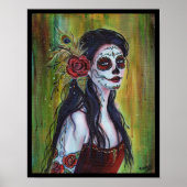 Lila day of the dead poster print by Renee Lavoie (Vorne)