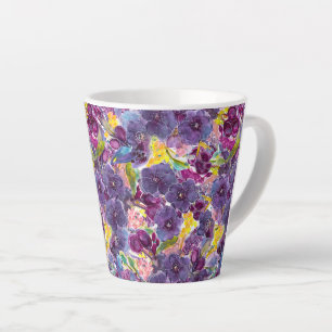 Lila Daze Watercolor Moderne Tasse