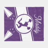 Lila Deckblatt mit dem Namen für Fleecedecke (Vorderseite (Horizontal))