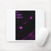 Lila Decks Ich Got Soul-Textaufkleber Mousepad (Mit Mouse)