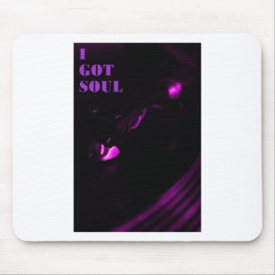 Lila Decks Ich Got Soul-Textaufkleber Mousepad