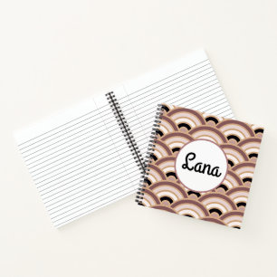 Lila Déco in Rosa und Rosa Notizblock