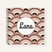 Lila Déco in Rosa und Rosa Notizblock (Vorderseite)