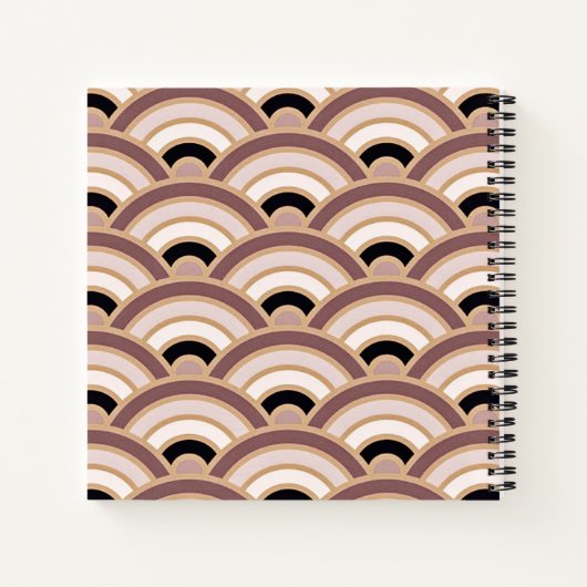 Lila Déco in Rosa und Rosa Notizblock (Rückseite)