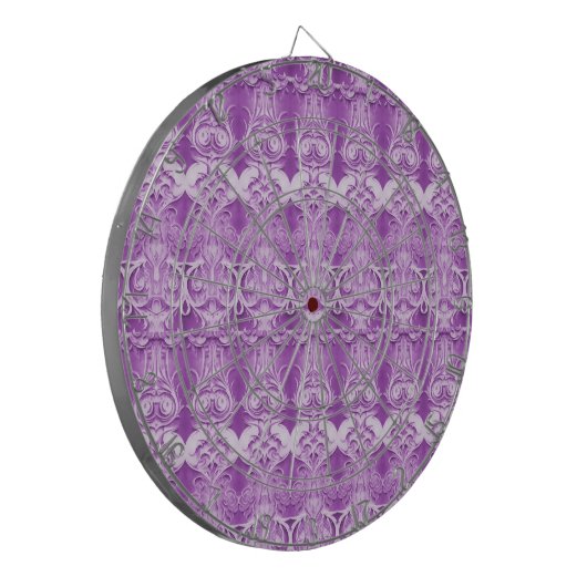 Lila Decorative Dartboard Dartscheibe (Vorderseite Links)
