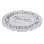 Lila Decorcle Monogram Cutting Board Schneidebrett (Ecke)