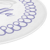 Lila Decorcle Monogram Cutting Board Schneidebrett (Ecke)