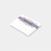 Lila Deko Blühe Hinweise Post-it Klebezettel (angewinkelt)